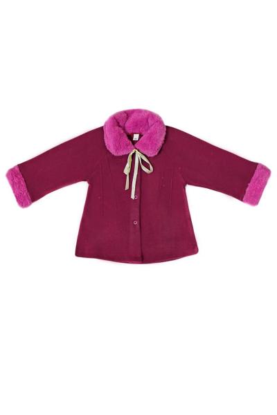 Пальто детское, бордовое 050052901-039