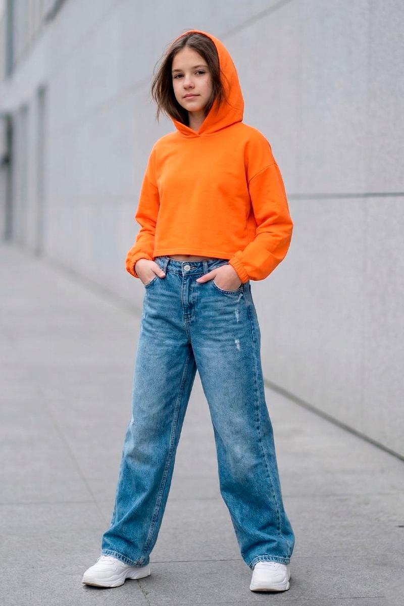 Худи для девочки, оранжевый 230852170-014