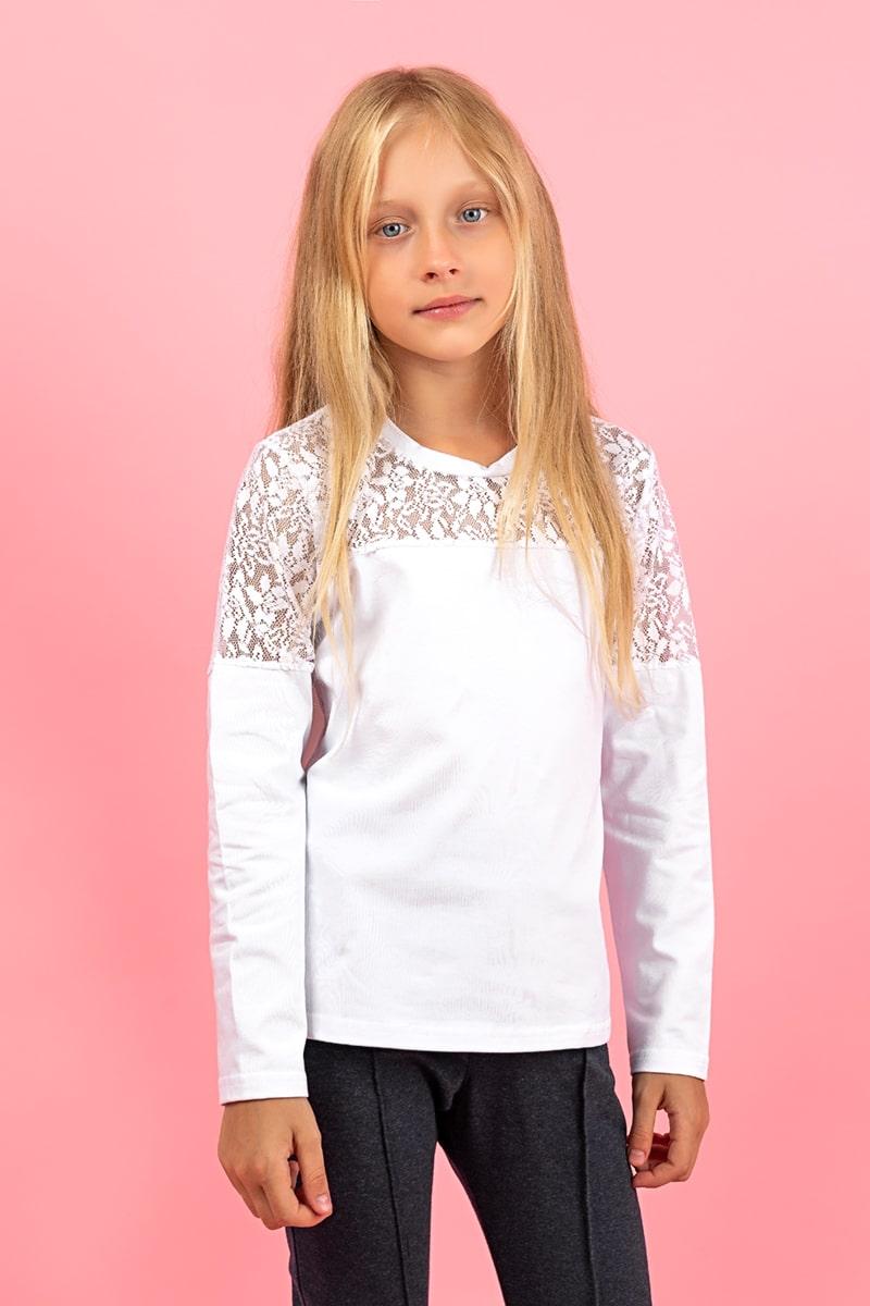 Блуза детская, белая 010096111-001