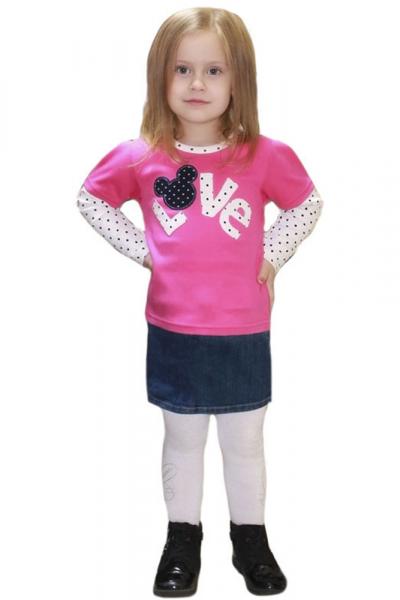 Блуза дитяча, рожева 010057304-005