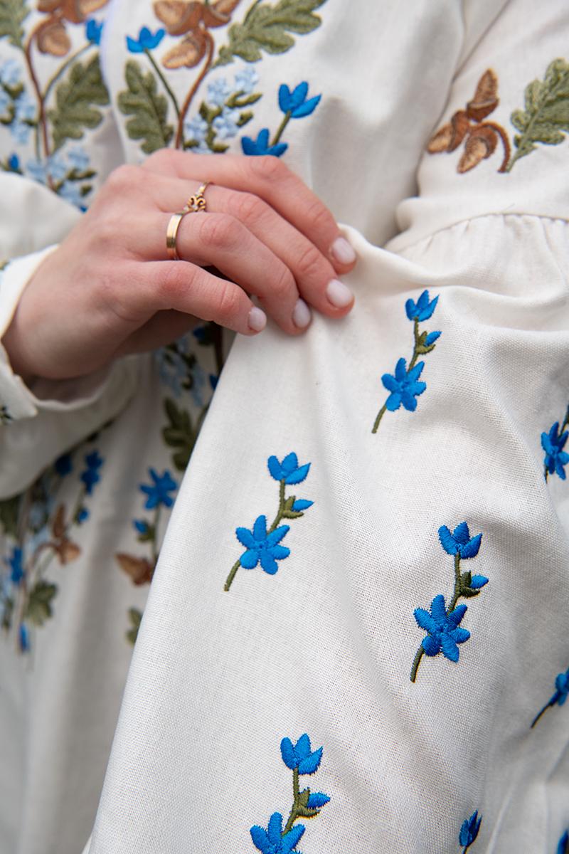 Вышиванка женская, молочная 301060193-035