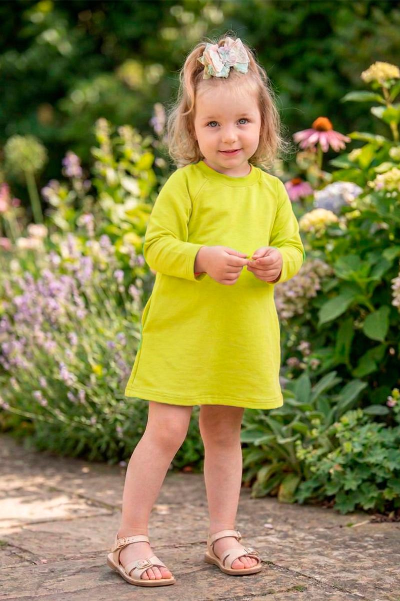 Платье для девочки, лимонное 100250170-013