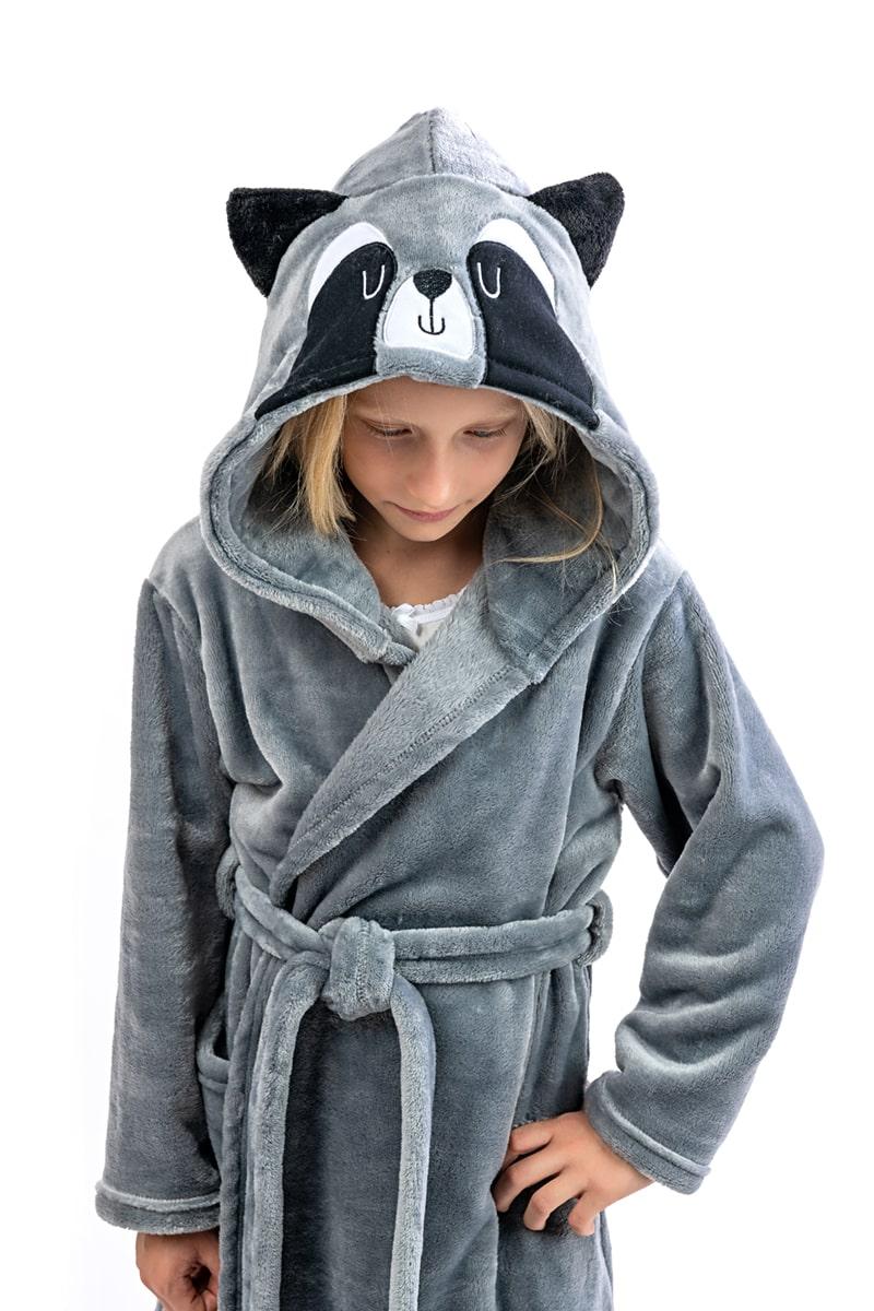 Халат детский, серый 270192504-023