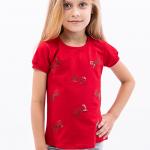 Блуза детская, красная 010060111-007
