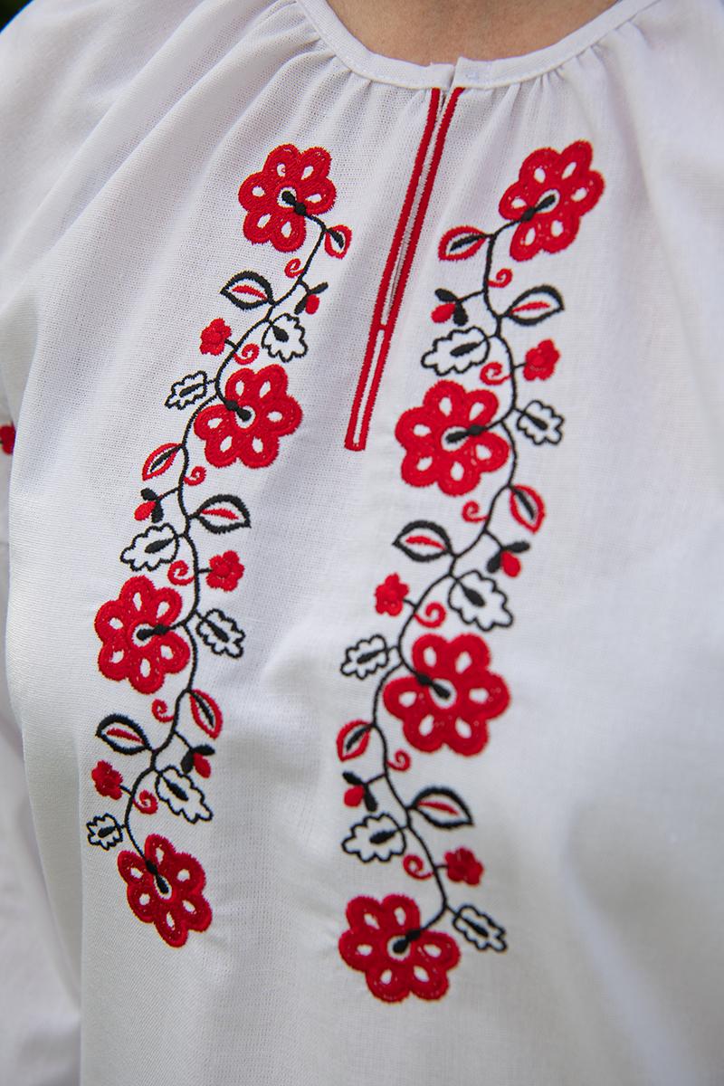 Вышиванка женская, белая 301052193-001
