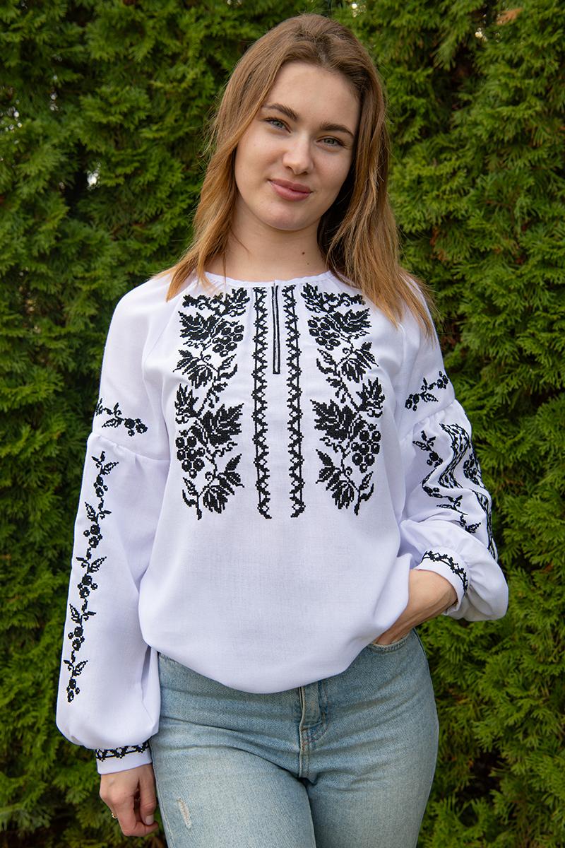 Вышиванка женская, белая 301055193-001