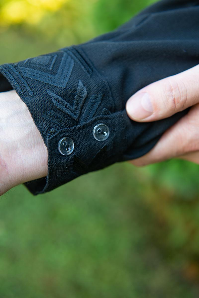 Вишиванка чоловіча, чорна 470145193-002