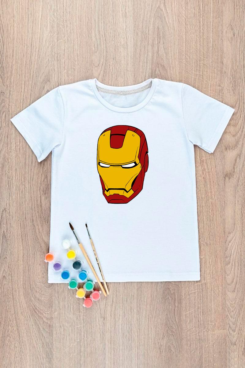Футболка-раскраска детская ЖЕЛЕЗНЫЙ ЧЕЛОВЕК, 260315111-026