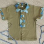 Рубашка для мальчика, горчичная 210572305-032
