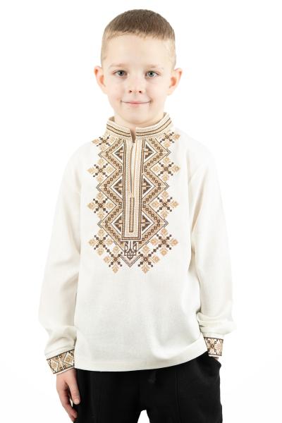Вышиванка для мальчиков, молочная 210529193-035