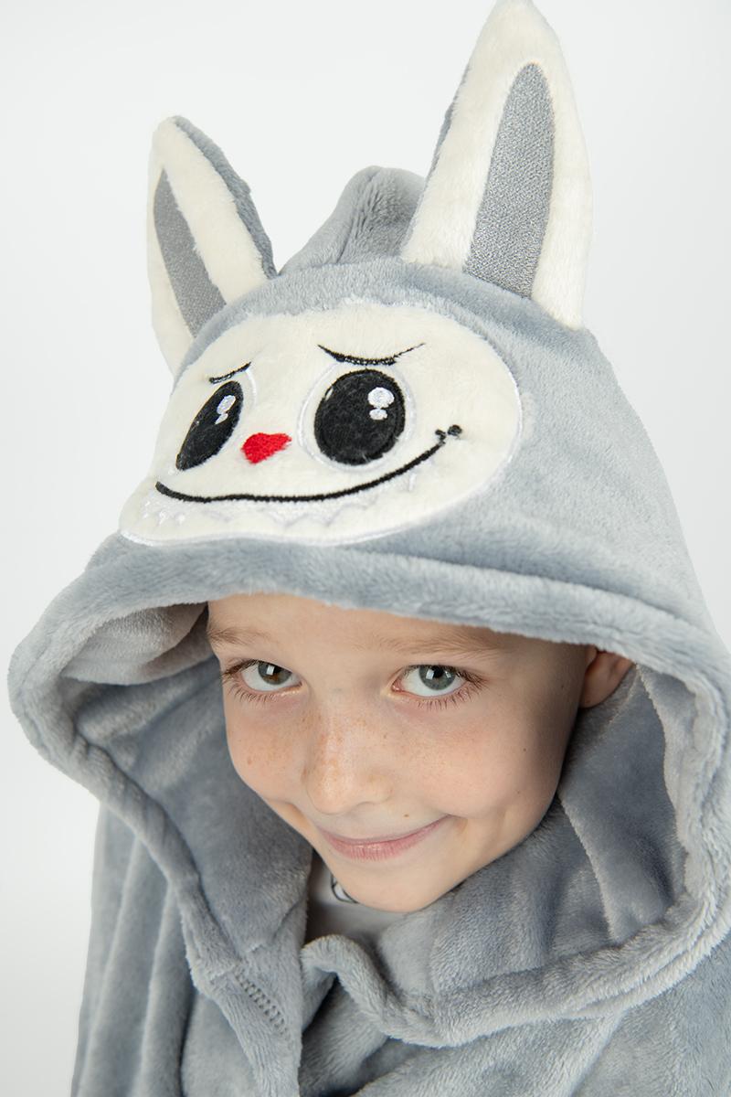 Халат дитячий Лабубу, світло-сірий 270198504-024