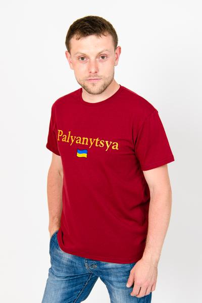 Футболка с вышивкой Palyanytsya, бордовая 480805111-410