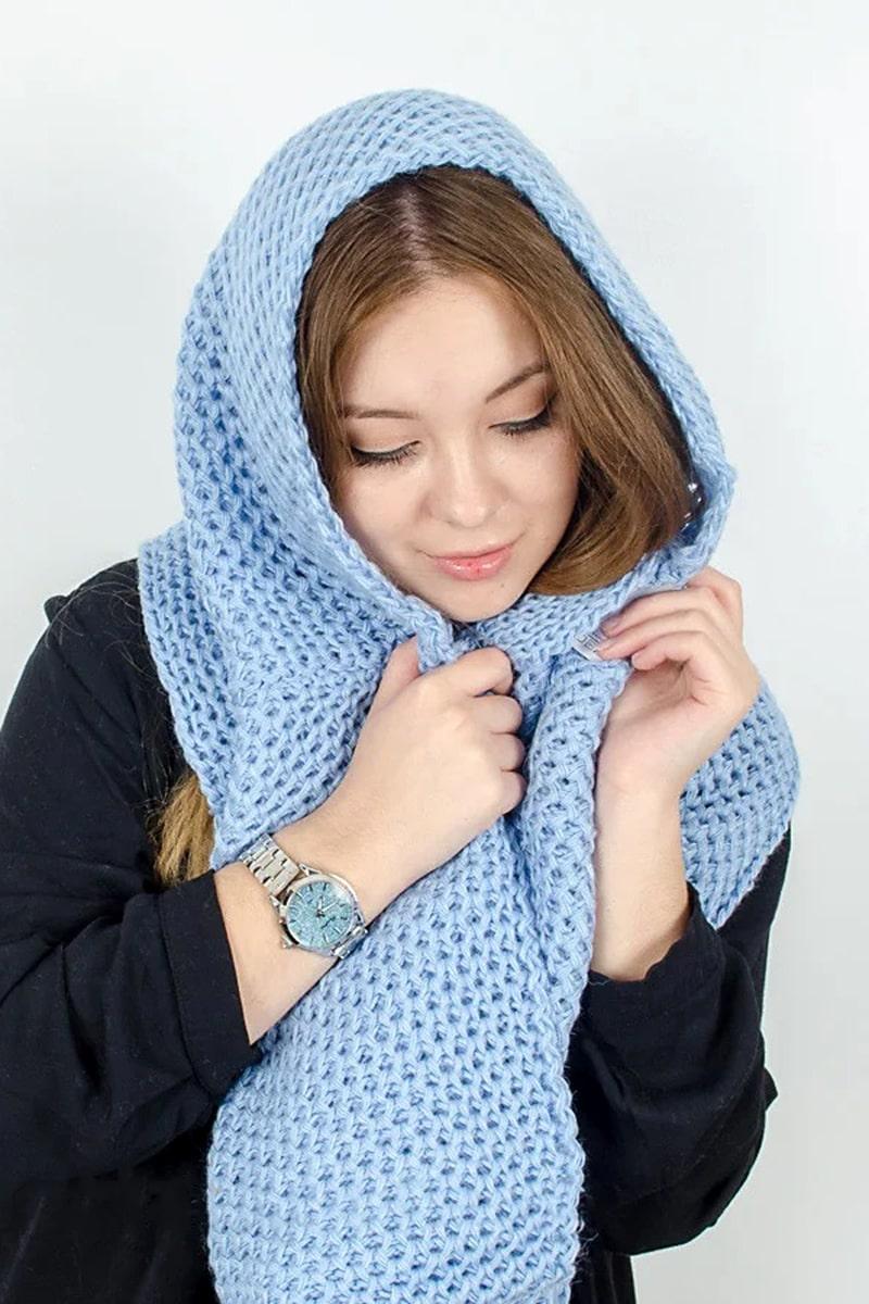 Снуд-шарф, блакитний 041018-016