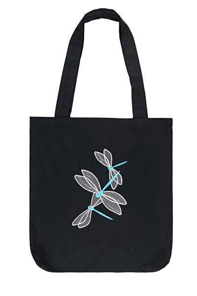 Эко сумка с вышивкой, черная 800947241-002