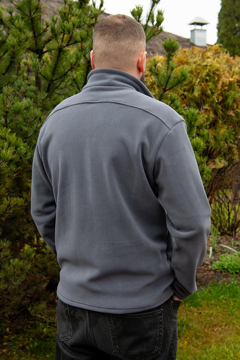 Флисовая кофта мужская, серая 480925903-023