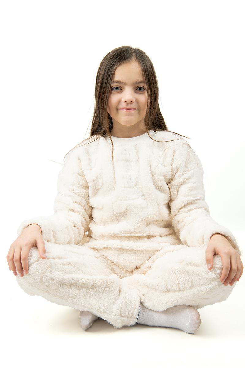 Пижама подростковая, молочная 170152505-035