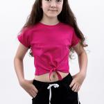 Блуза для девочек подростков, малиновая 010394111-006