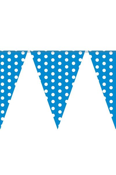 Гирлянды бумажные, горох на голубом 950113