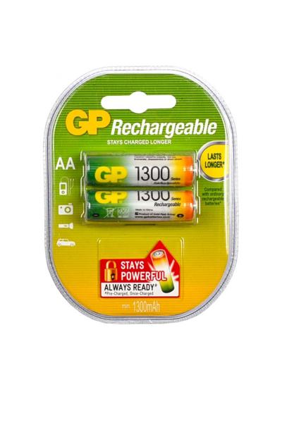 Посмотреть Аккумуляторы GP АА 1300, 2 шт 805165400 Аккумуляторы GP АА 1300, 2 шт 805165400
