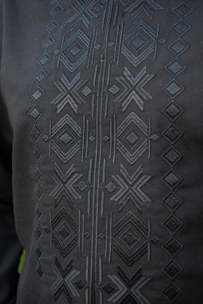 Вишиванка чоловіча, чорна 470145193-002