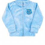 Куртка детская с вышивкой, голубая 050245504-026