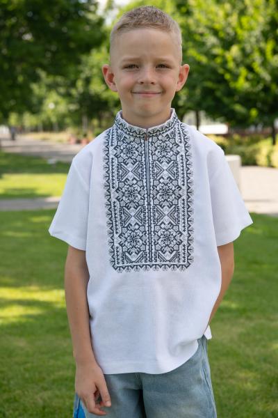 Вишиванка для хлопчиків, біла 210534193-001