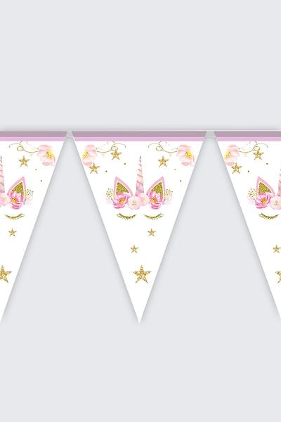 Гирлянды бумажные, Единорог 9501