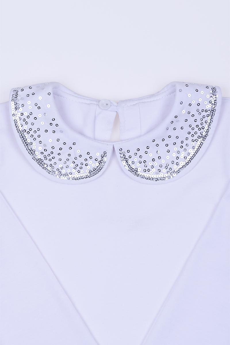Блуза для девочки, белая 010391111-001