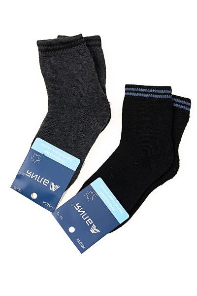 Носки для мальчиков термо с махрой, черный 600106-002