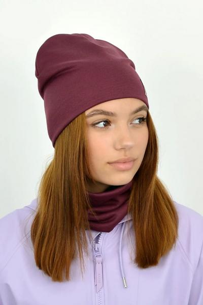 Шапка и хомут, бордовый 043020-039