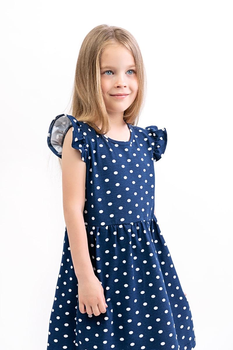 Платье для девочек, темно-синее 180672146-040