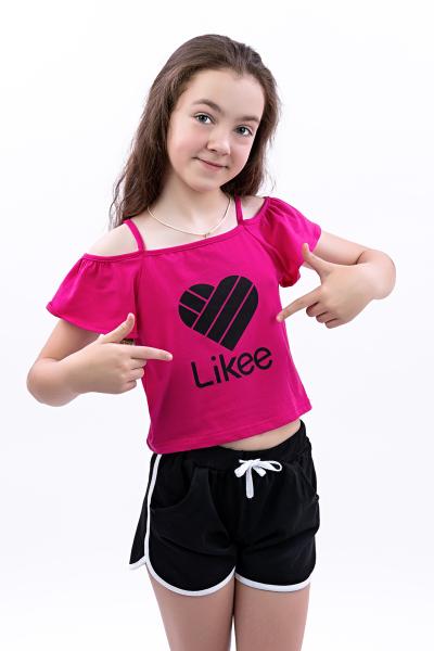 Блуза для дівчаток підлітків, малинова 010397111-006