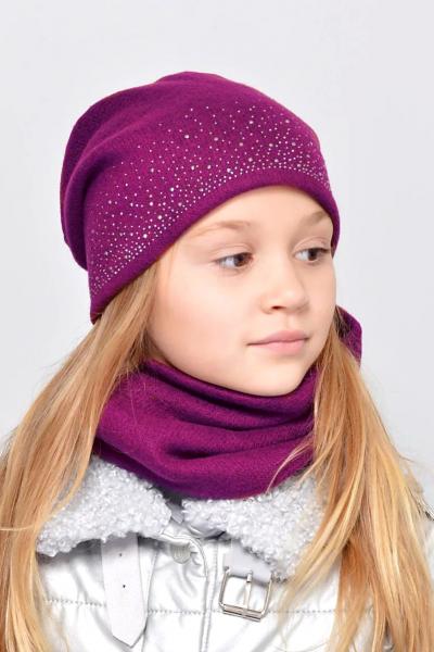 Шапка и хомут, малиновый 041802-006