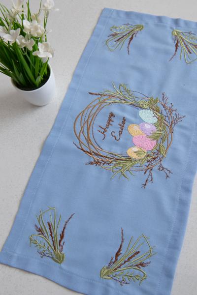 Рушник пасхальний, блакитний 150211193-016