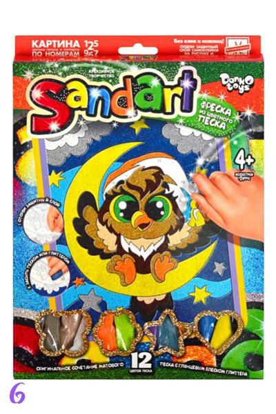 Набор фреска из песка, СОВА 859551600-006