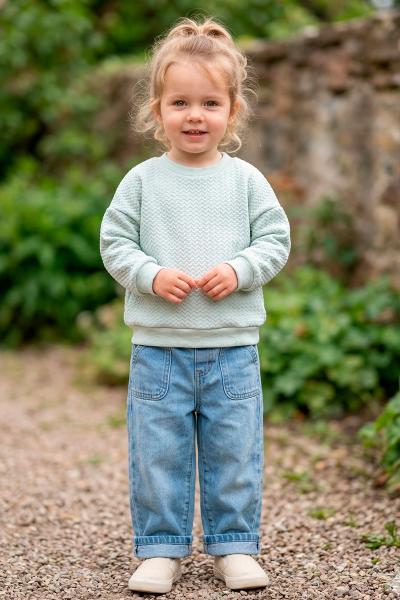 Свитшот детский, ментоловый 230849314-037