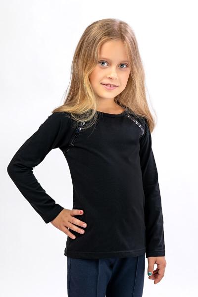Блуза для школи, чорна 010398111-002