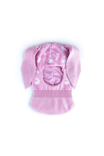 Шапка-шолом для дівчинки, світло-рожева 042109700-044