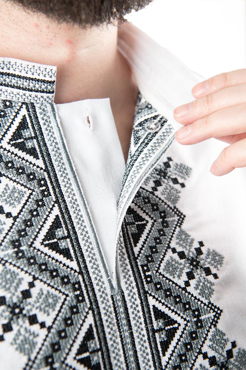 Вышиванка мужская, белая 470153193-001