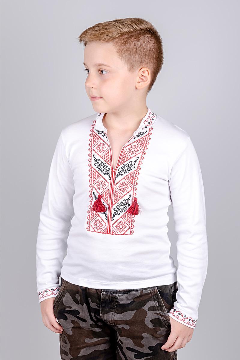 Вышиванка детская, белая с красной вышивкой 210476303-198