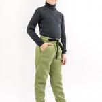 Детские теплые штаны, оливковые 030367204-125