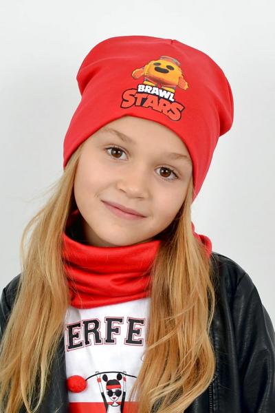 Шапка и хомут BRAWL STARS, красный 041019-007