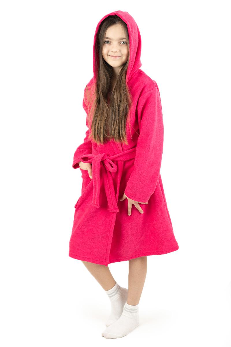 Халат детский, малиновый 270200602-006