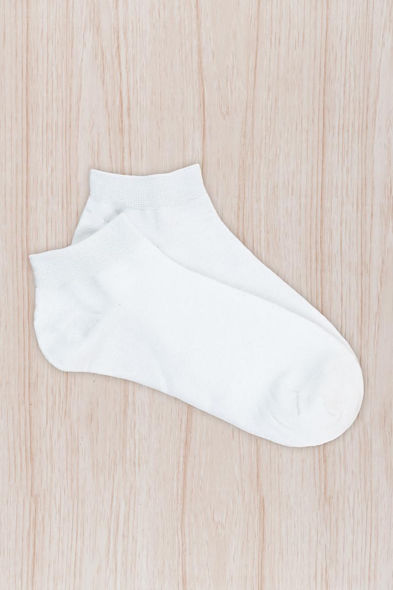 Носки женские укороченные, белые 600019105-001