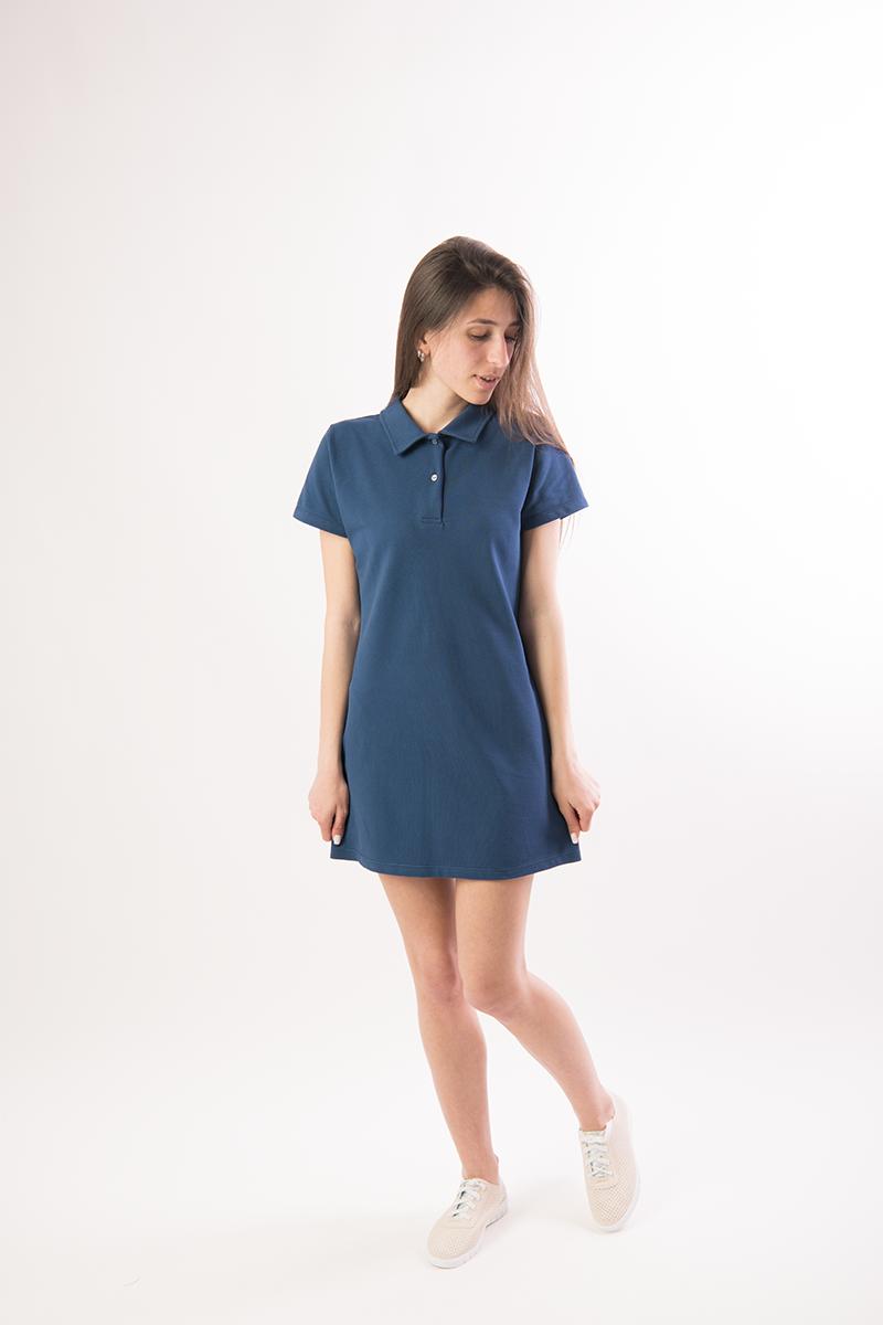 Платье для девочек, синее 180678132-020