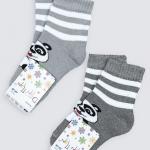 Шкарпетки дитячі махрові, сірий меланж 20028879-027