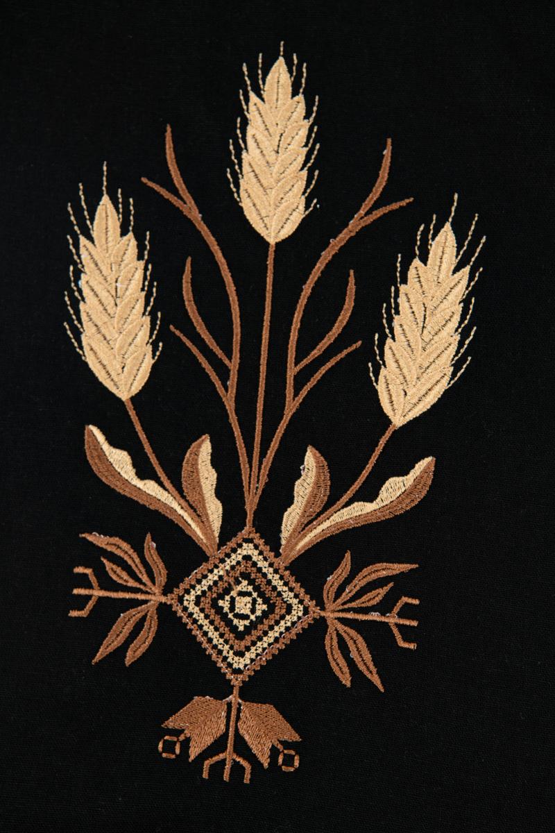 Вишита жилетка, чорна 400710193-002