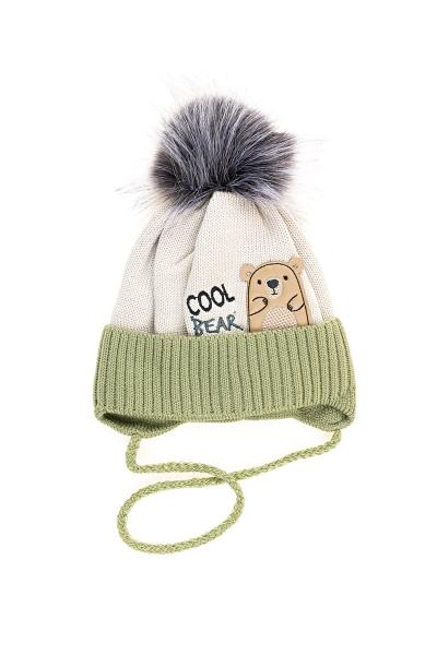 Зимова шапка для хлопчика, хакі 047154650-022