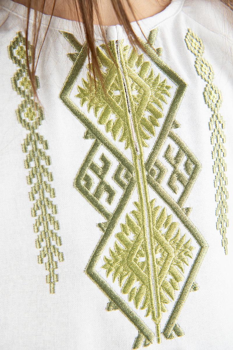 Вышиванка для девочек, белая 010438193-001