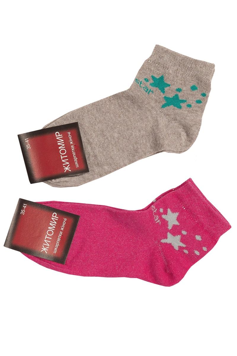 Шкарпетки жіночі Зірочки, малинові 20012977-006